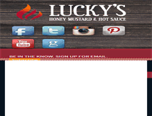 Tablet Screenshot of luckyssauces.com